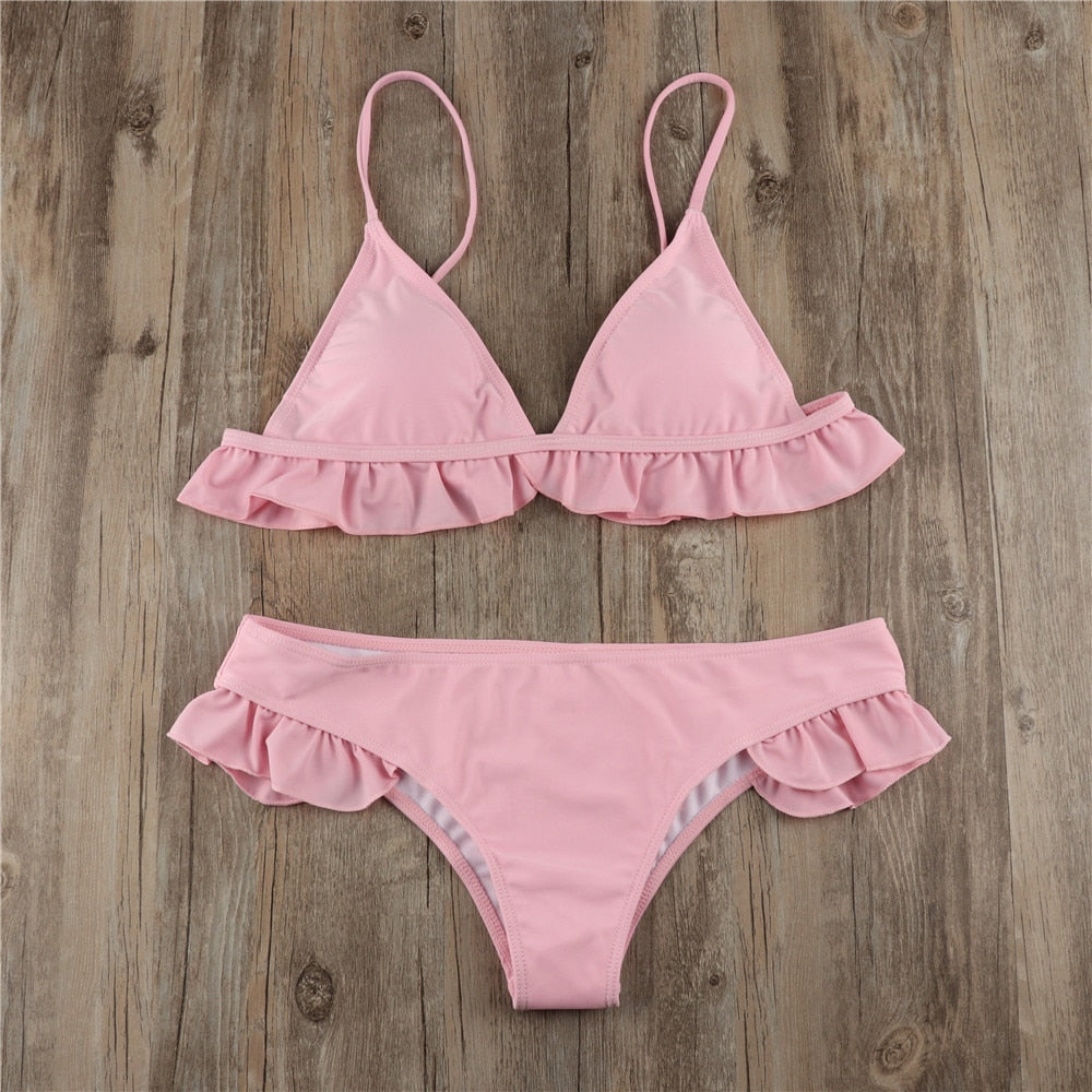 Cute Pink Ruffle Bikini - Sissy Panty Shop