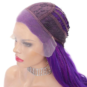 Enchanting Elegance: Lace Front Long Wavy Glitter Wig for Glamorous Transformation - Sissy Panty Shop