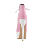 Sissy Pink Canvas Booties