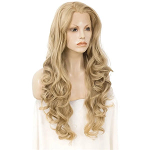 Sultry Siren Transformation: Long Wavy Blonde Lace Front Wig for Feminine Elegance - Sissy Panty Shop