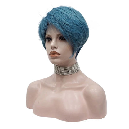 Sassy Chic Delight: Colorful Short Straight Wig for Ultimate Feminine Vibes! - Sissy Panty Shop