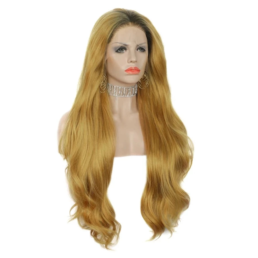 Golden Goddess Transformation: Blonde Lace Front Wig for Confident Feminine Vibes - Sissy Panty Shop