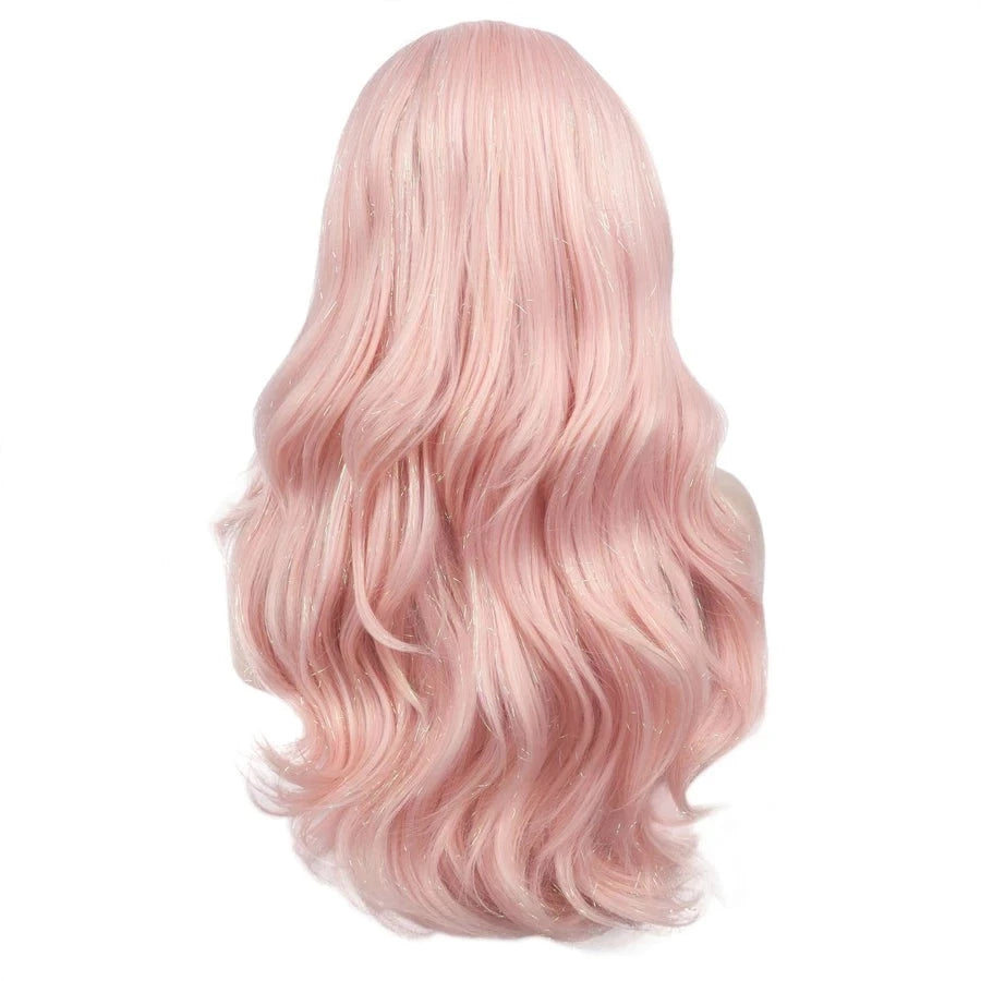 Sassy Elegance: Long Wavy Glitter Wig for Feminine Transformation - Sissy Panty Shop