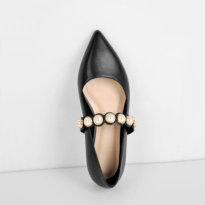 Black Pearl Strap Flat