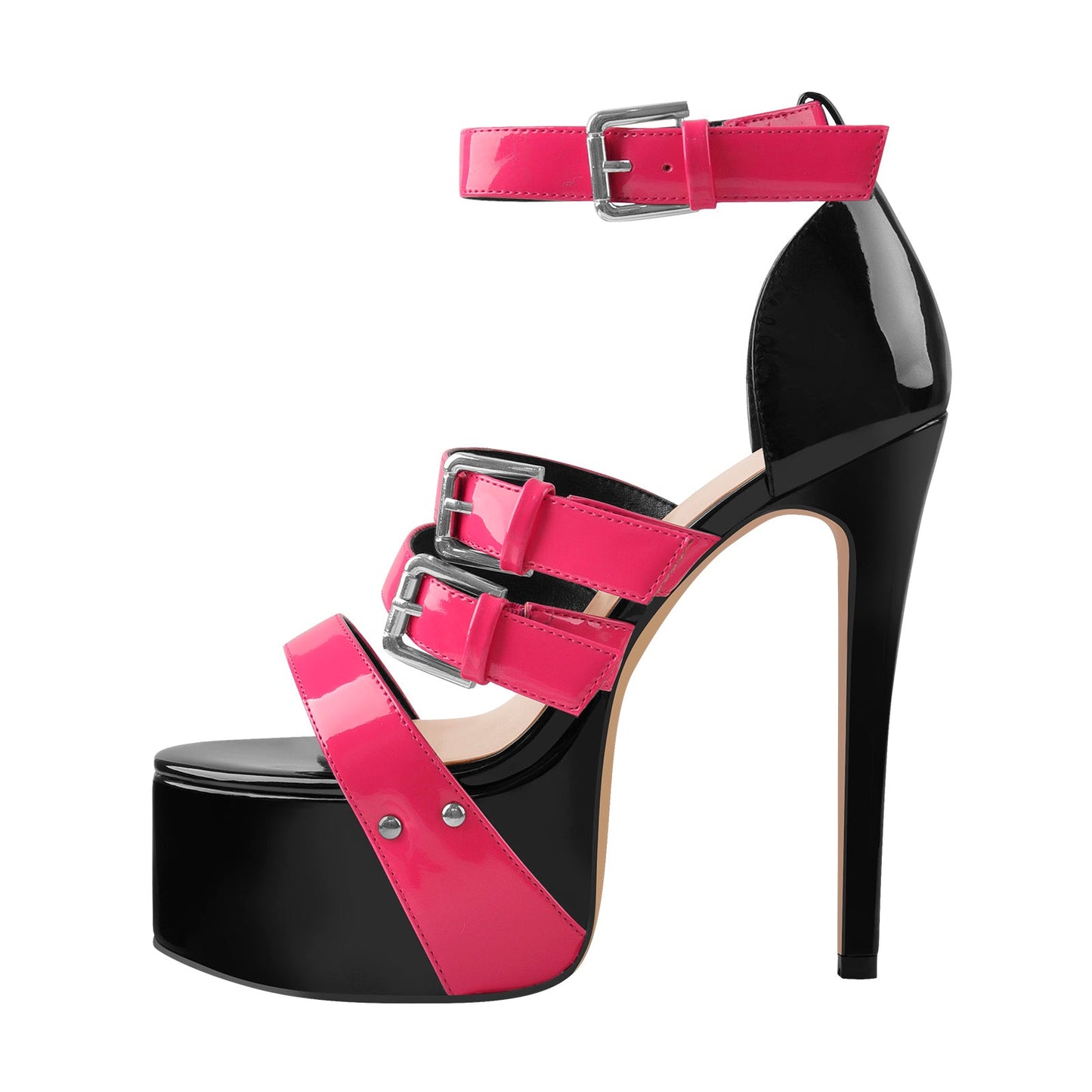 Platform Stiletto High Heels Buckle Sandals