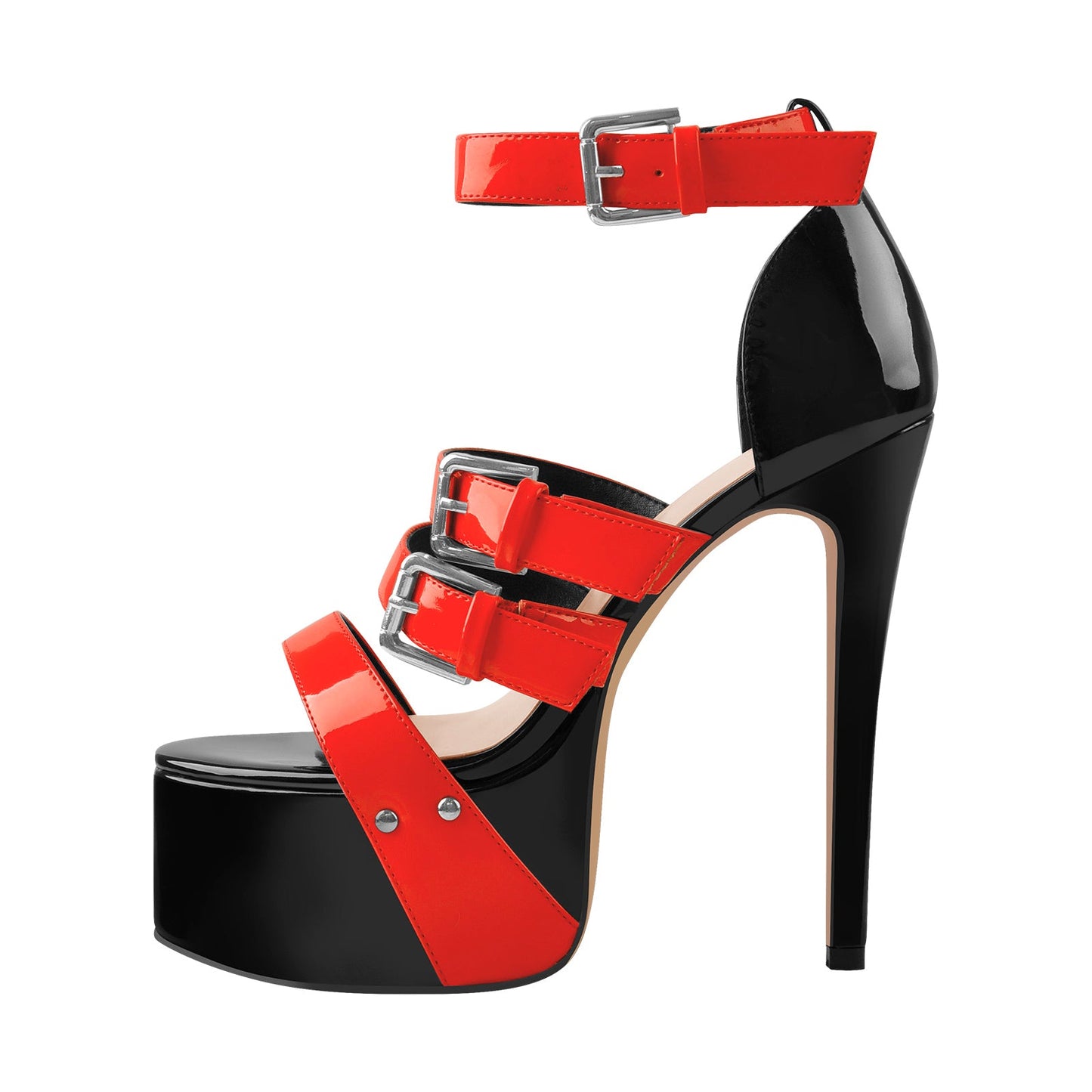 Platform Stiletto High Heels Buckle Sandals