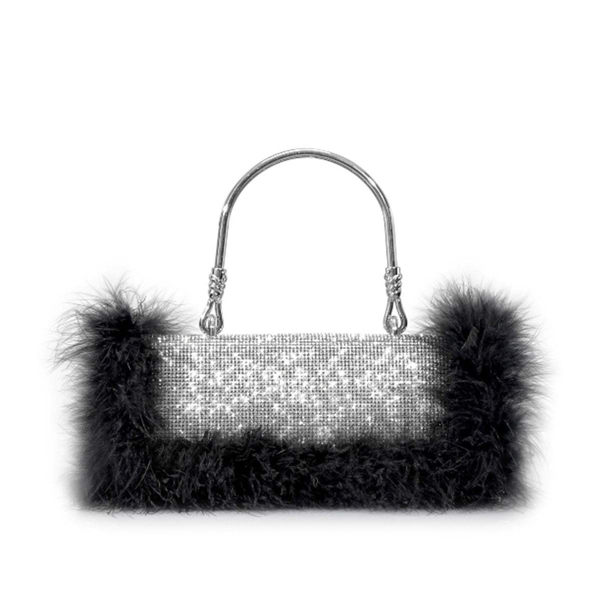 Rhinestone Feather Crossbody Handbags