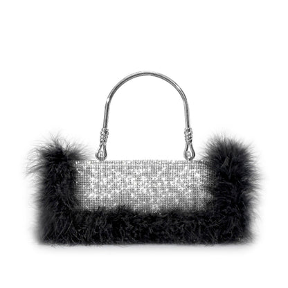 Rhinestone Feather Crossbody Handbags