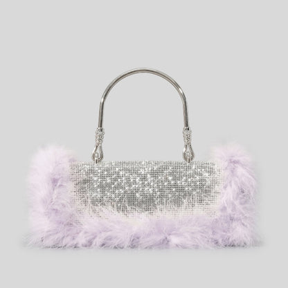 Rhinestone Feather Crossbody Handbags