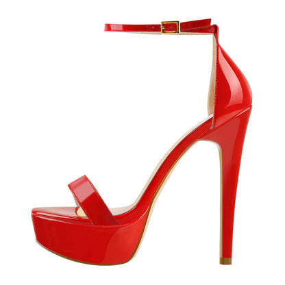 Ankle Strap Platform Stiletto Single Band Sandals