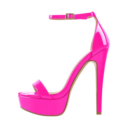 Ankle Strap Platform Stiletto Single Band Sandals