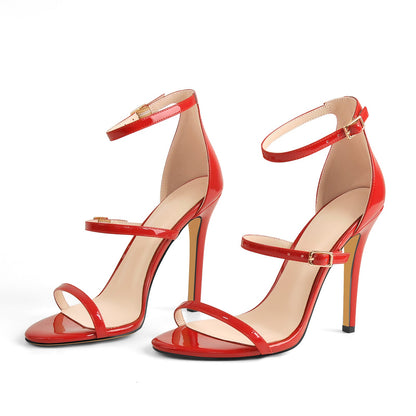 Ankle Strap Stiletto Open Toe Sandals