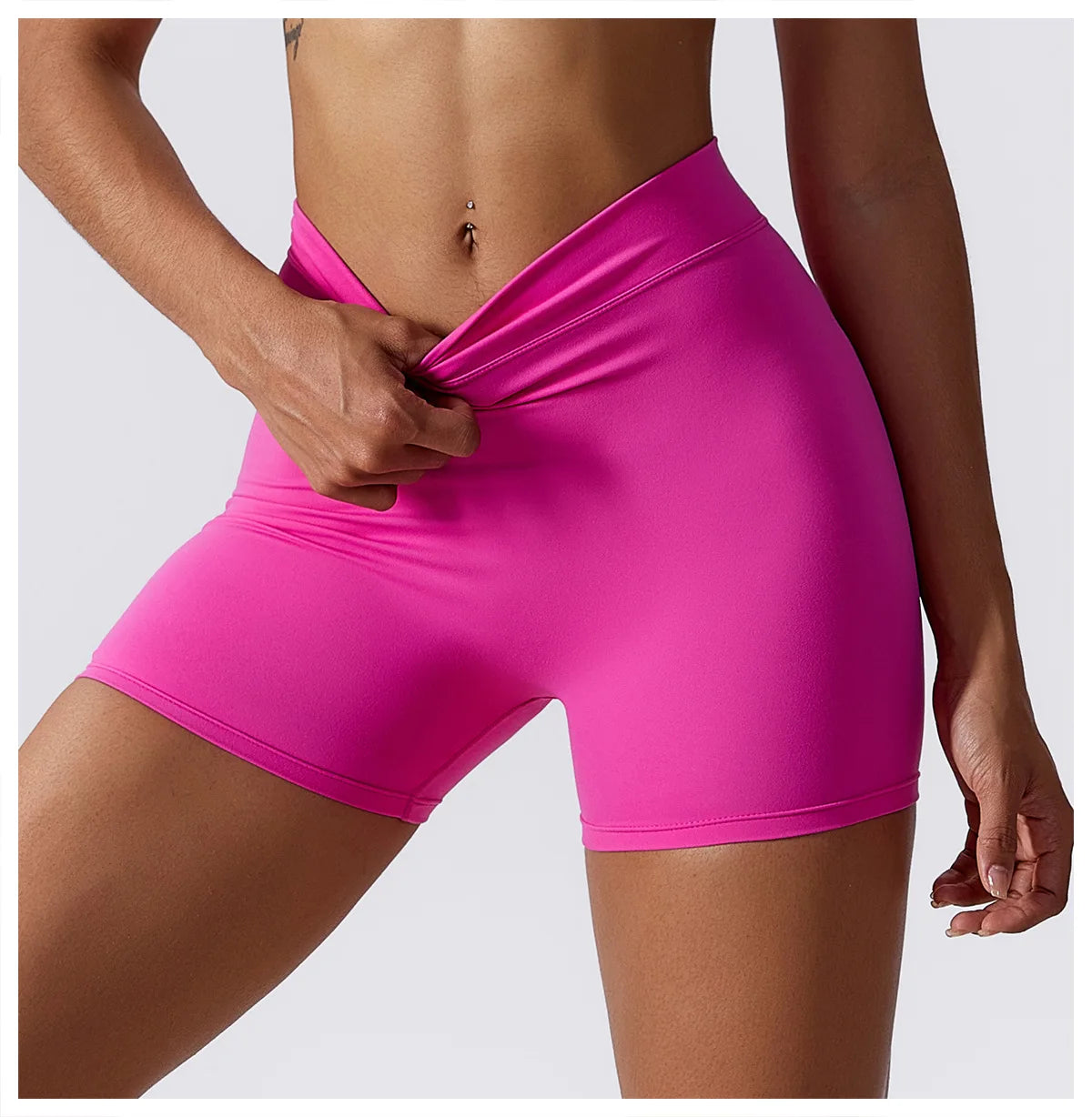 Pink Slutty Sissy Yoga Shorts for Ultimate Feminine Comfort - Sissy Panty Shop