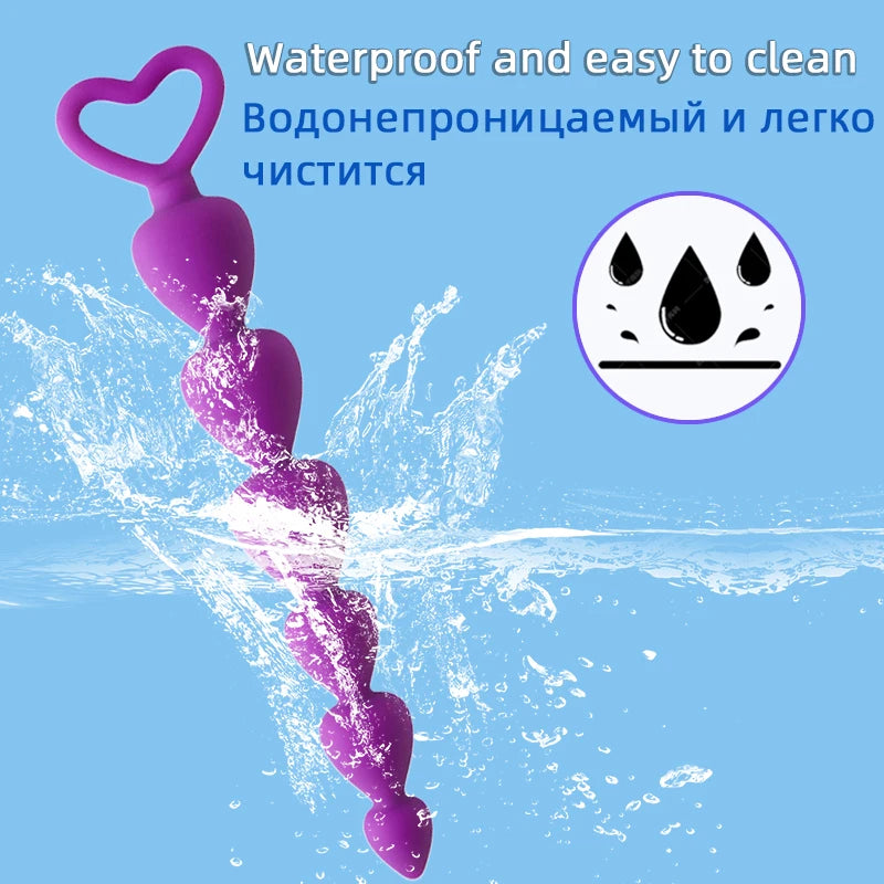 Soft Silicone Anal Beads