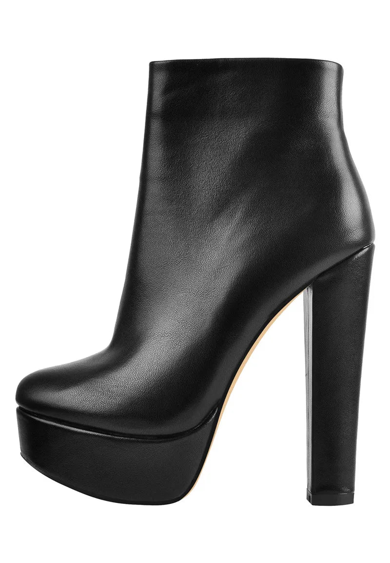 Crossdressing Platform Ankle Booties