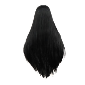 Sultry Silhouette: Jet Black 30-Inch Front Lace Wig for Captivating Feminine Flair - Sissy Panty Shop