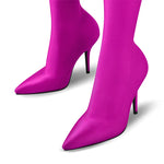 Over-the-Knee Stretch Stiletto Pant Boots