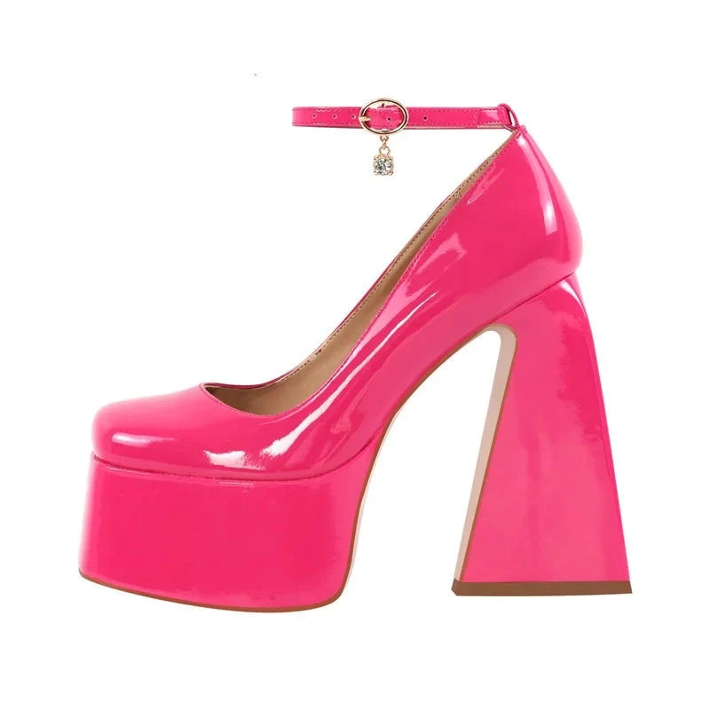 Mary Jane Platform Sissy Pumps