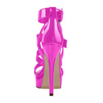 Open Toe Rivet Platform Sandals
