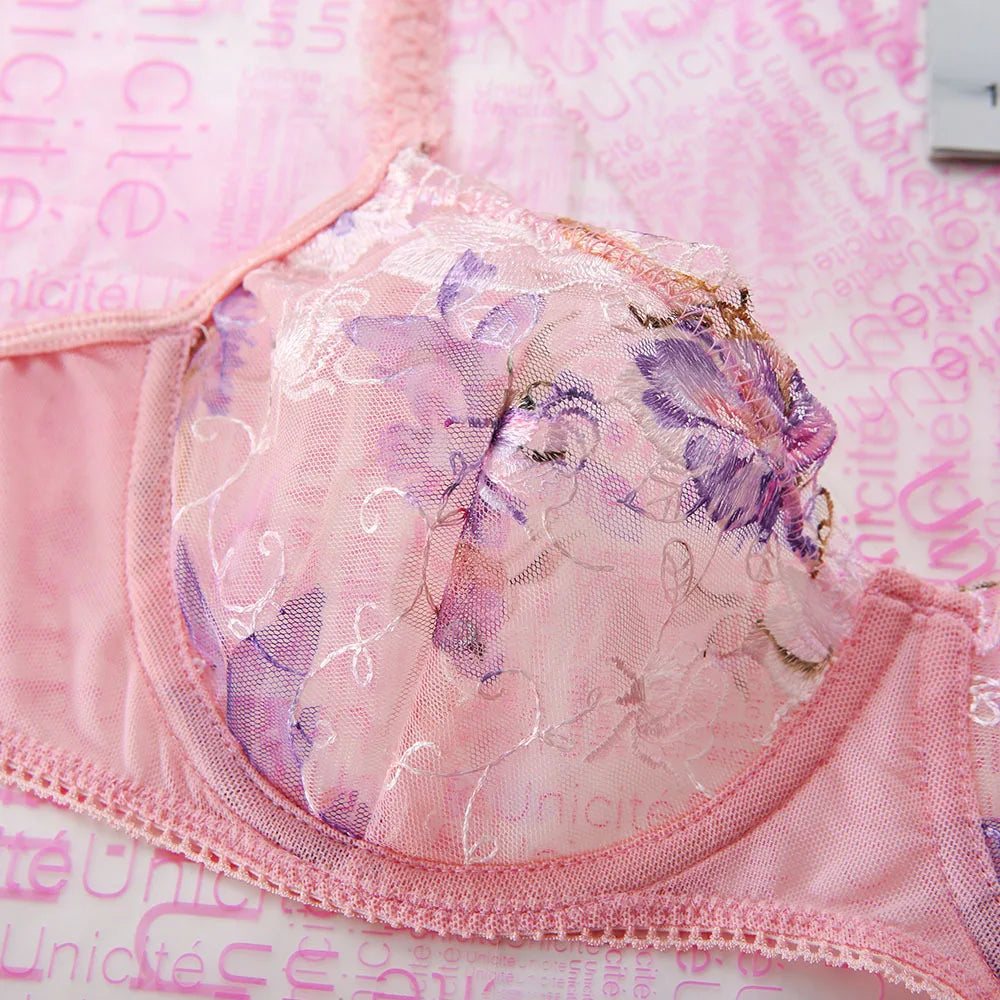 Pink Ruffles Transparent 3-Piece Lingeri Set