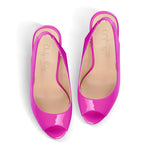 Pink Peep Toe Crossdressing Sandals