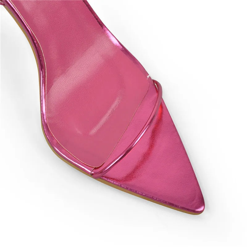 Pink Sissy Lace Up Sandals