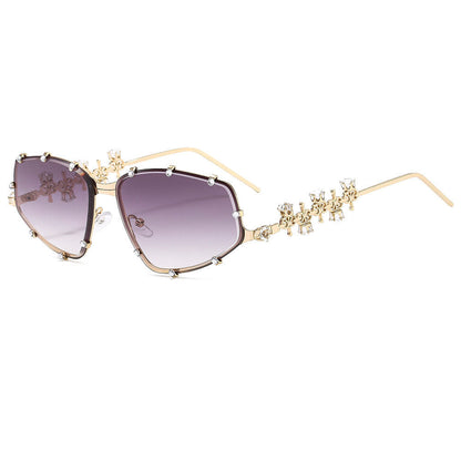 Rhinestone Punk Fashion Sunglasses