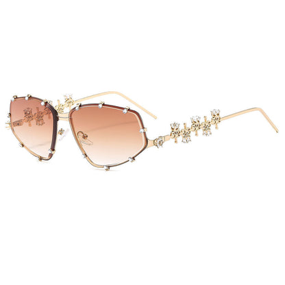 Rhinestone Punk Fashion Sunglasses