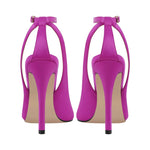 Pink Peep Toe Sissy Pumps