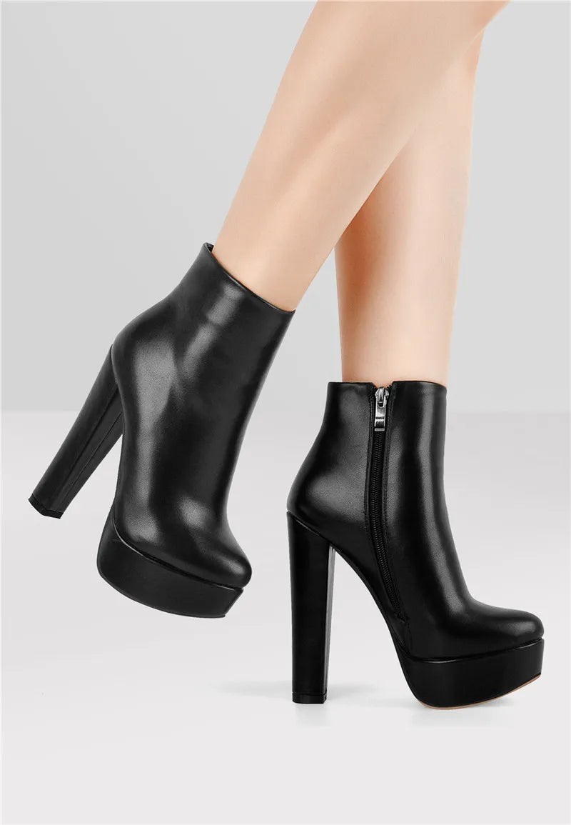 Crossdressing Platform Ankle Booties