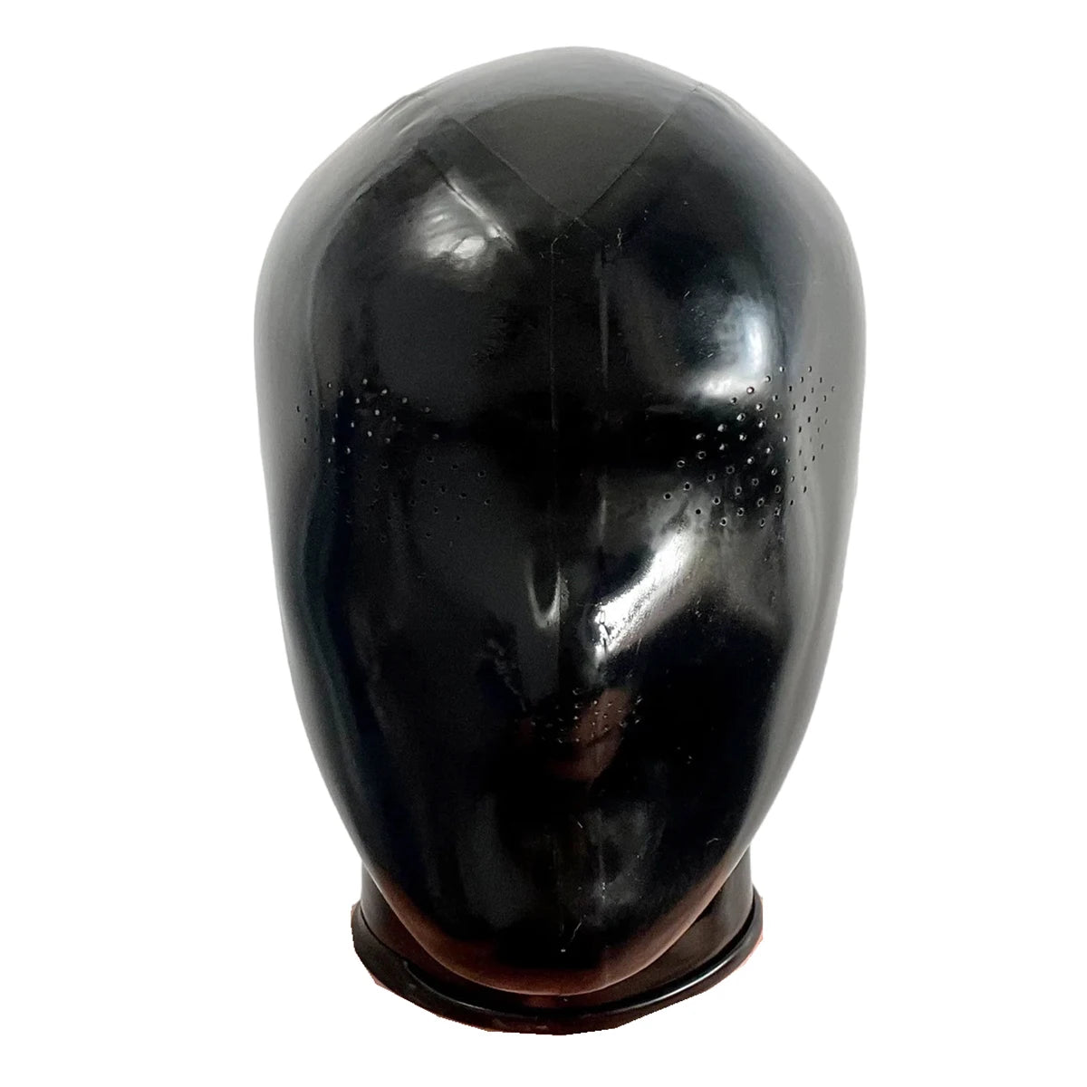 Sensual Latex Hood with Perforated Eyes & Nose - Back Zip for Perfect Fit