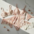 Best Sellers Starter Pack — ruffle panties, lingerie set, lace bodysuit, and lace thong