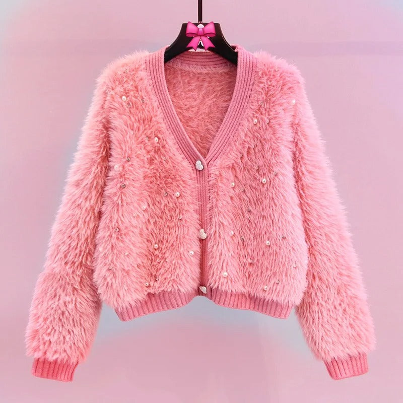 Feminine Pink Cardigan – Sissy Panty Shop