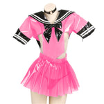 Sultry Sailor Sissy Delight: Transparent Student Uniform - Sissy Panty Shop