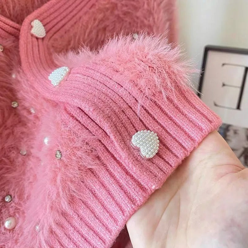 Feminine Pink Cardigan - Sissy Panty Shop