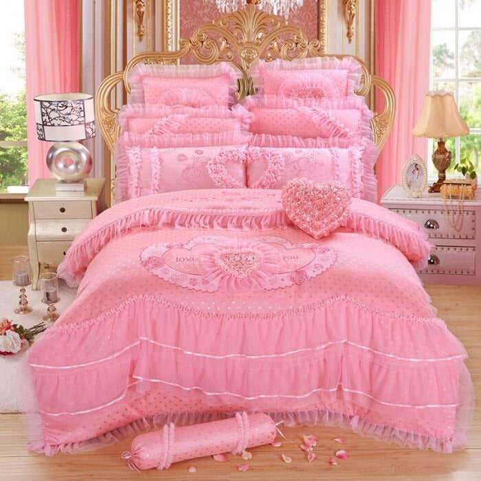 Pink Love Sissy Bedding Set - Sissy Panty Shop