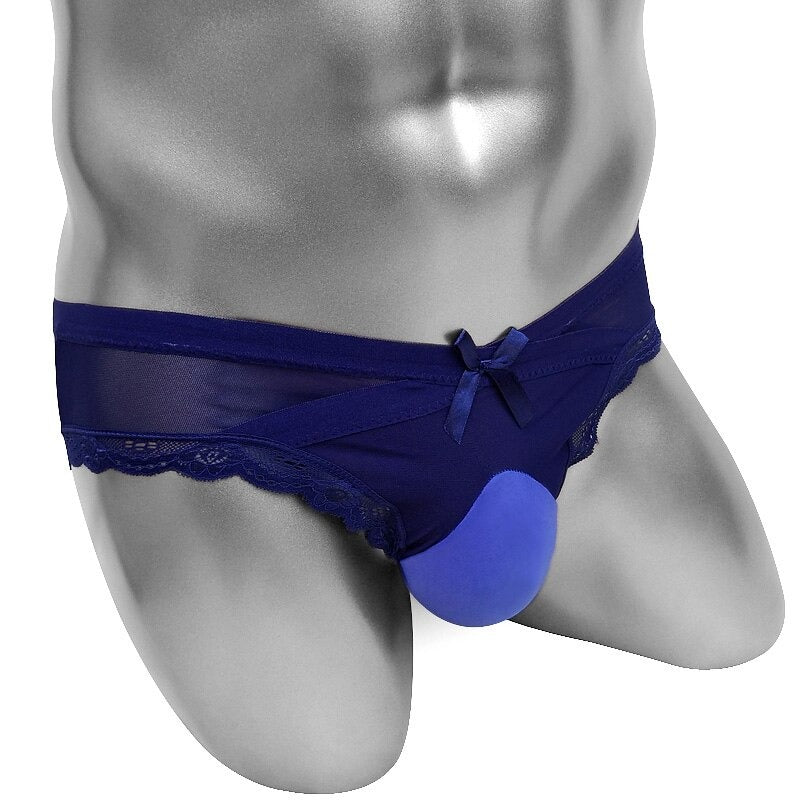 See Through Lace Sissy Pouch Panties - Sissy Panty Shop