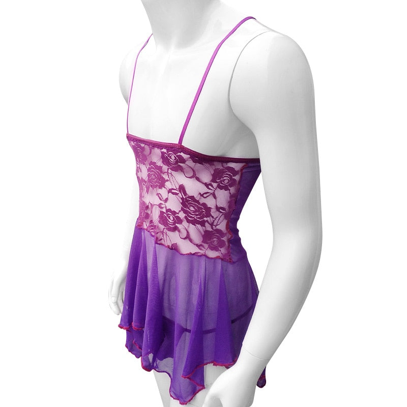 "Purple Slut" Babydoll - Sissy Panty Shop