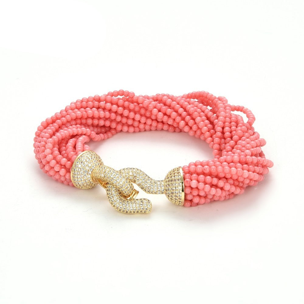 Genuine Pink Coral Bracelet - Sissy Panty Shop