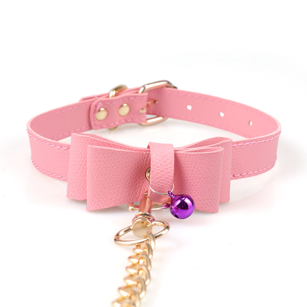 Pink Bow Sissy Slave Collar – Sissy Panty Shop