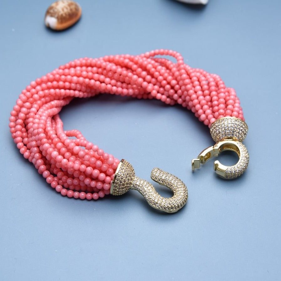 Genuine Pink Coral Bracelet - Sissy Panty Shop