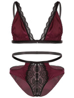 "Sissy Maria" Sating Lingerie Set - Sissy Panty Shop