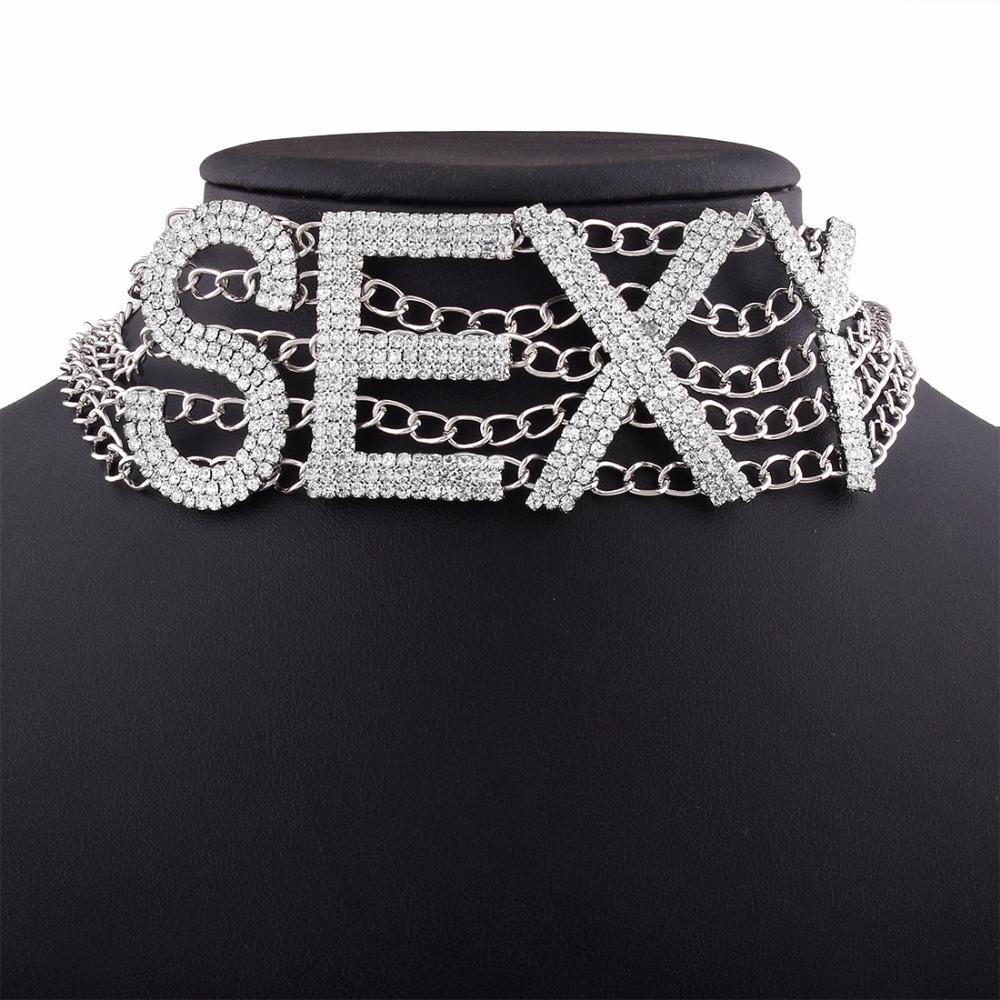 Sexy Crystal Choker - Sissy Panty Shop
