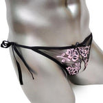 "Penelope" Embroidered Lace Thong - Sissy Panty Shop
