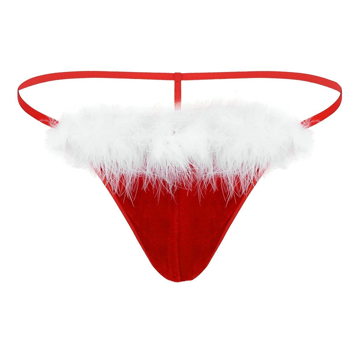 Christmas Velvet Sissy Thong - Sissy Panty Shop