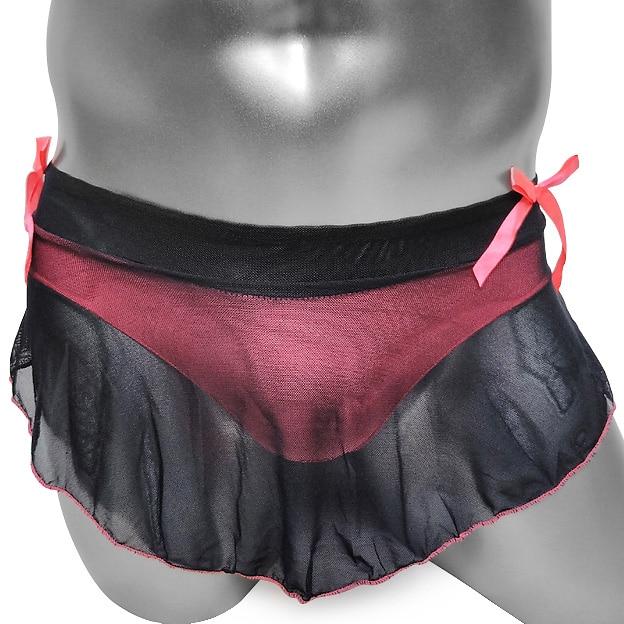 Mesh Ruffles Skirted Panty - Sissy Panty Shop