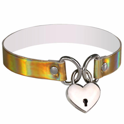 Heart & Key Sissy Locker Choker - Sissy Panty Shop