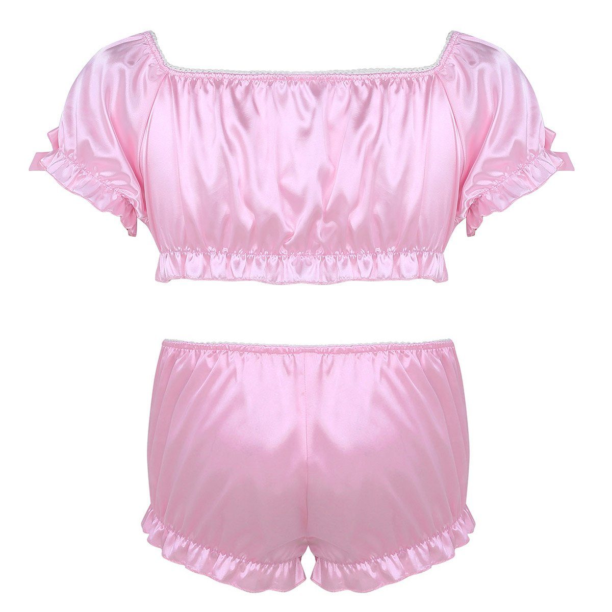 Silky Crop Top with Bloomers - Sissy Panty Shop
