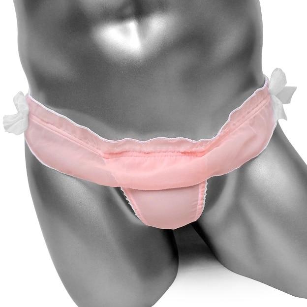 Chiffon Pink Sissy Thong - Sissy Panty Shop