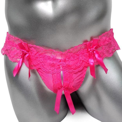 Lace & Bows Sissy Thong - Sissy Panty Shop